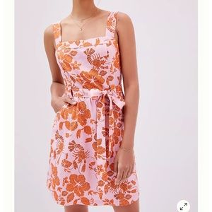 Anthropologie Farm Rio Floral Mini Dress in Pink / Orange NWT